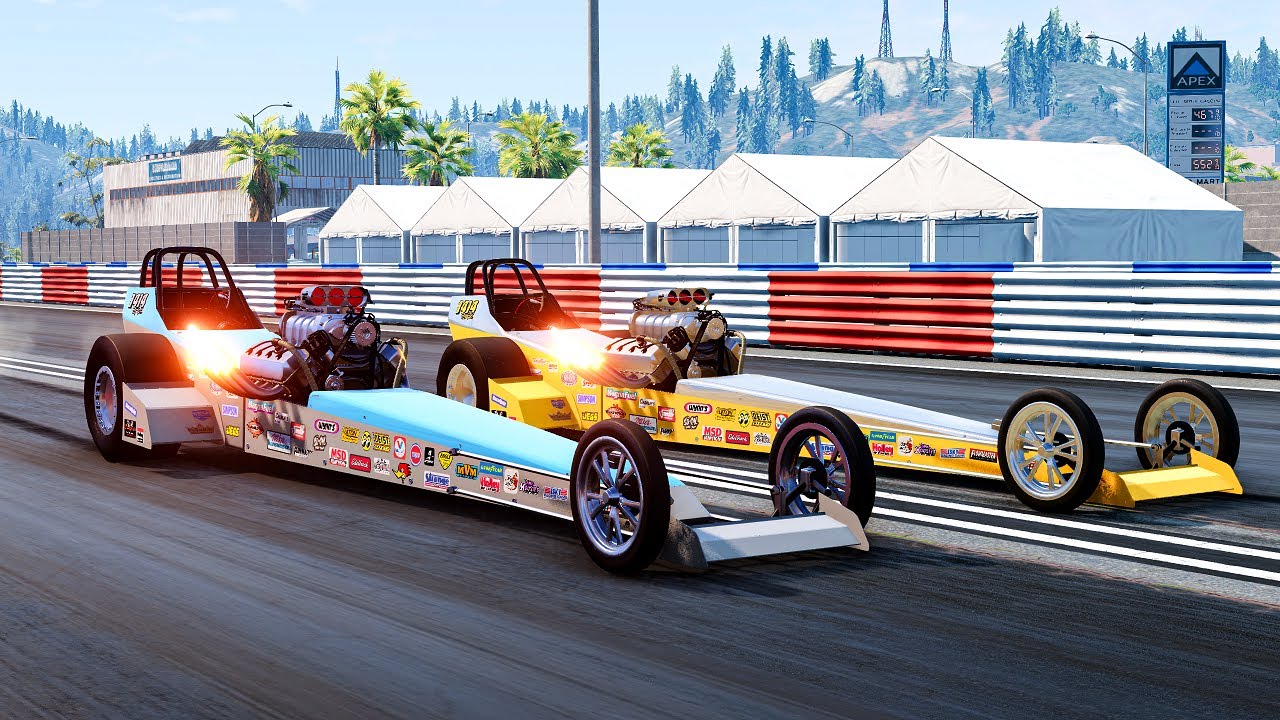 Realistic Drag Racing Crashes #36 - BeamNG Drive