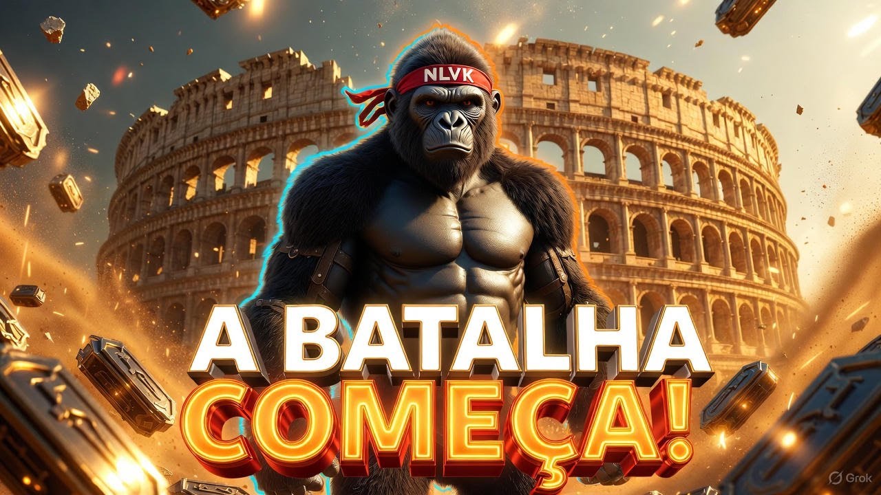🔥 O Gorila Gladiador Desafia o REI na Arena! | A Lenda de NLVK Começa… 🏛️🐒