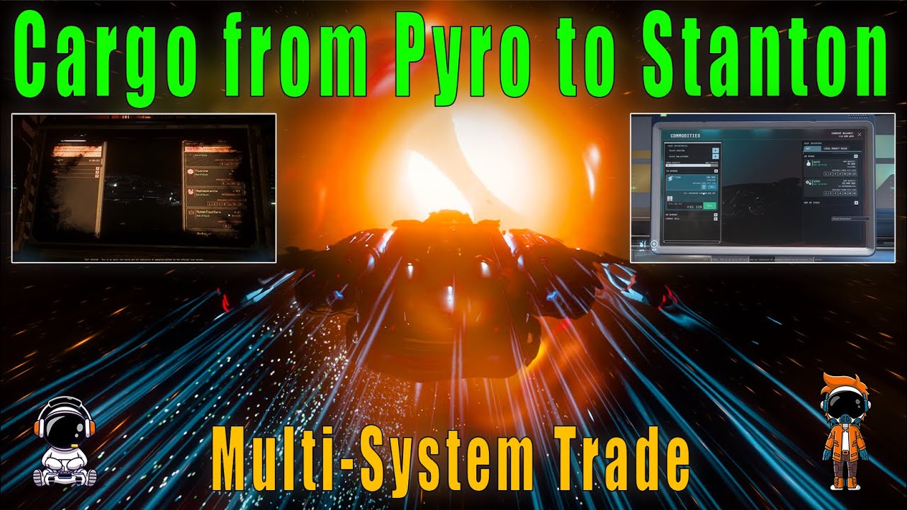 MY FIRST EVER Cargo Run from Pyro to Stanton in Star Citizen! [4K]