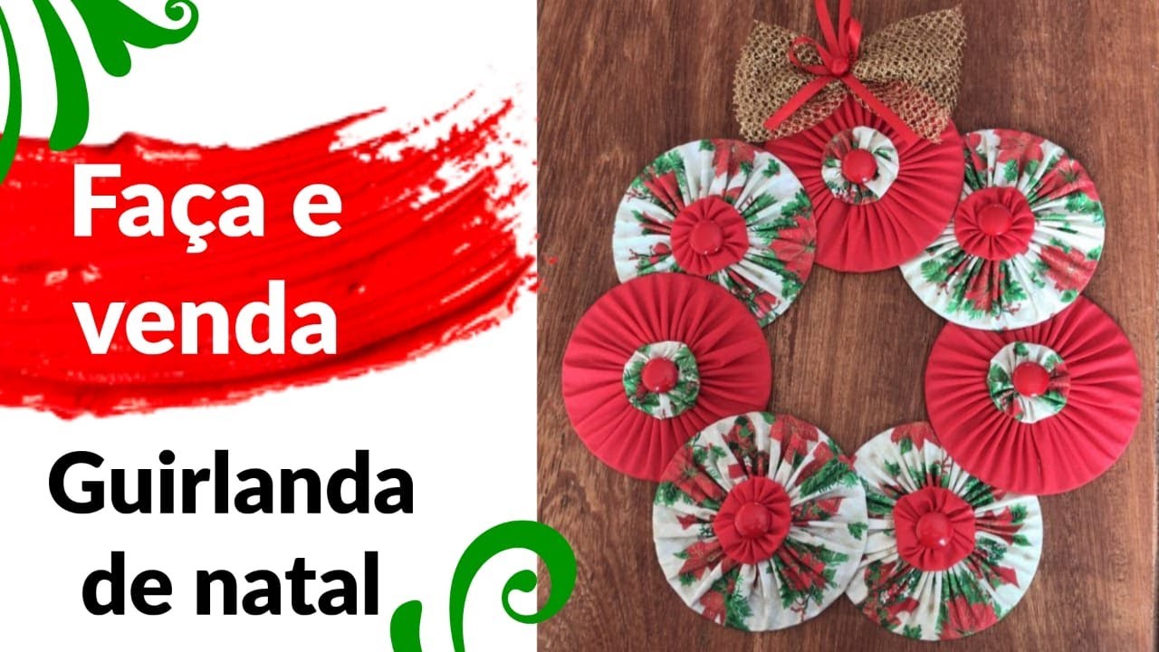 COMO FAZER GUIRLANDA DE NATAL DE CD E FUXICO- RECICLAGEM- DJANILDA FERREIRA