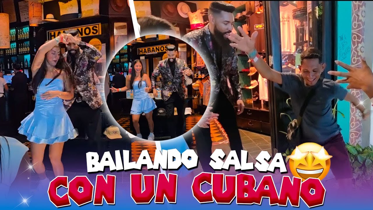 KATY SE LUCIO BAILANDO salsa con este cubano 😍| Jilo saco sus mejores pasos frente al cubano 🤣🤩