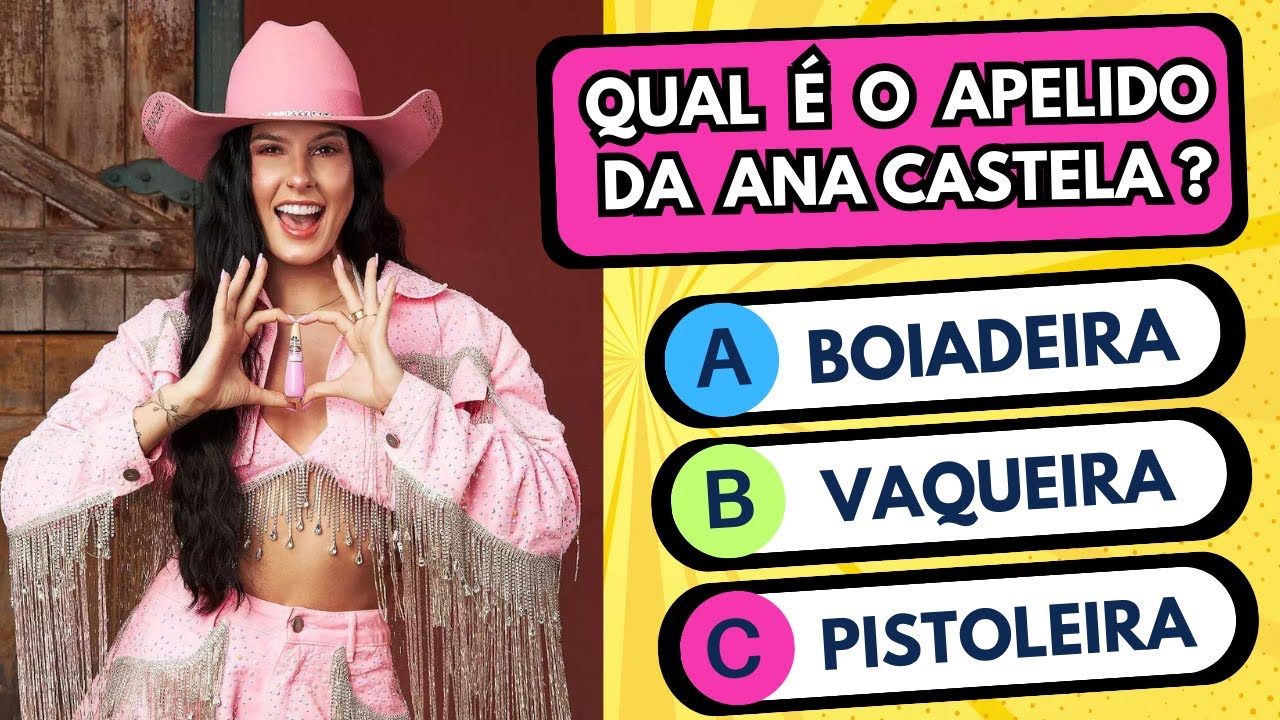 🎤 SUPER QUIZ da ANA CASTELA 🤠  30 Perguntas Sobre a Ana Castela 🎤 SERÁ QUE VOCÊ É SUPER FÃ? 🥰