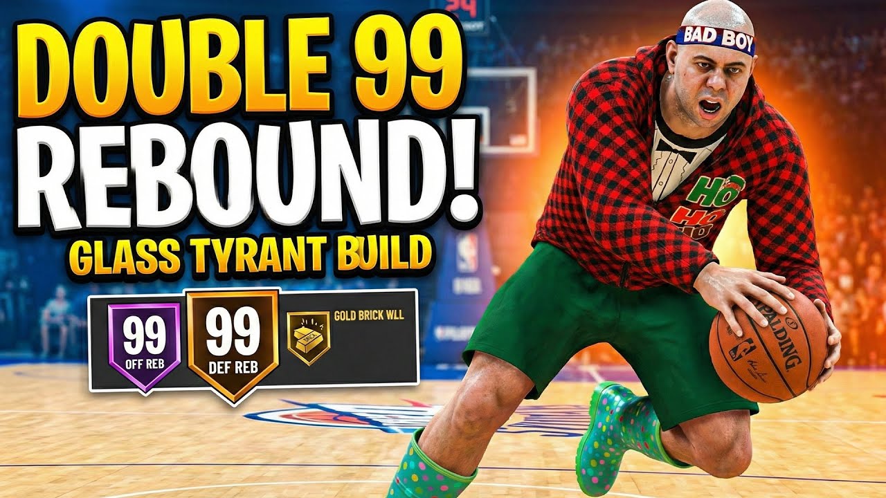 Двойной показатель подборов 99 — это имба! 😤 Сборка центрового «Glass Tyrant» ростом 211 см в NBA...