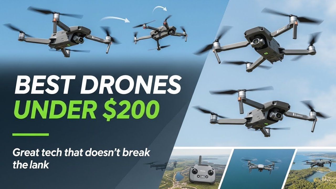 TOP 5 Best Drones Under $200 2026 | Drones Under $200 With Camera