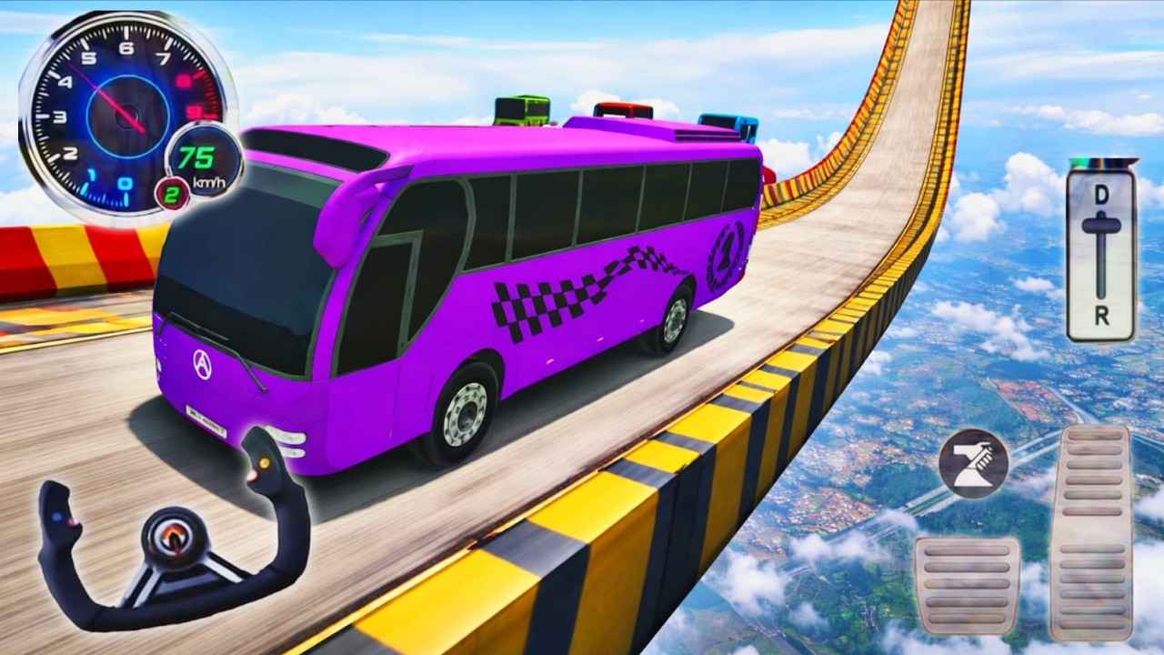 💥Impossible Bus Stunt Driving 2026 🚌 | Mega Ramp Racing Driving Simulator 🔥 | Android GamePlay 🎮