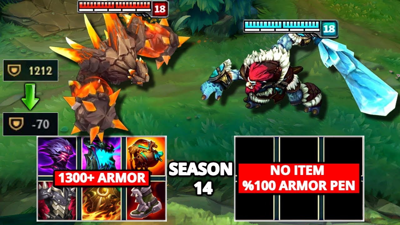 0 ITEM TRUNDLE vs 1300+ ARMOR MALPHITE FIGHTS & Best Moments!