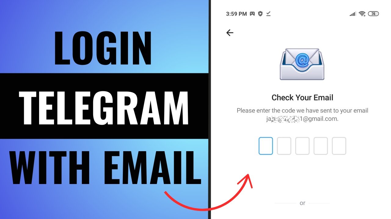Как войти в Telegram с помощью электронной почты