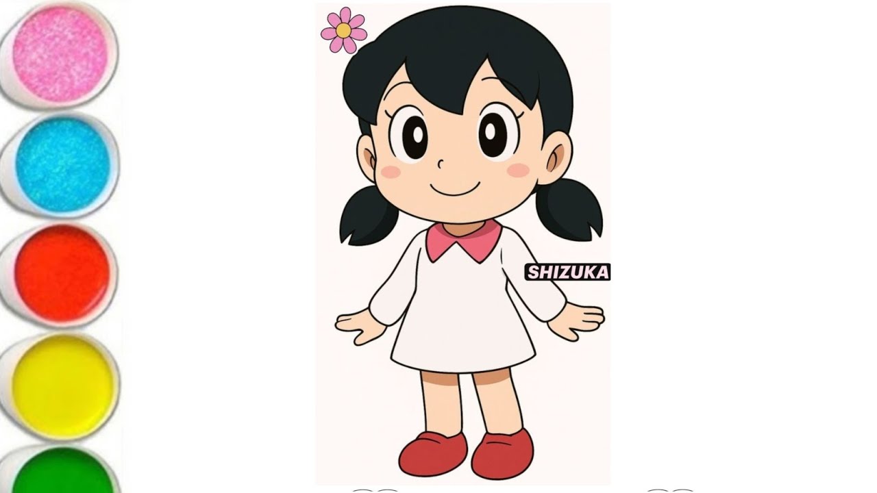 How To Draw Shizuka | How To Draw Shizuka from Doraemon Drawing Easy Step By Step 