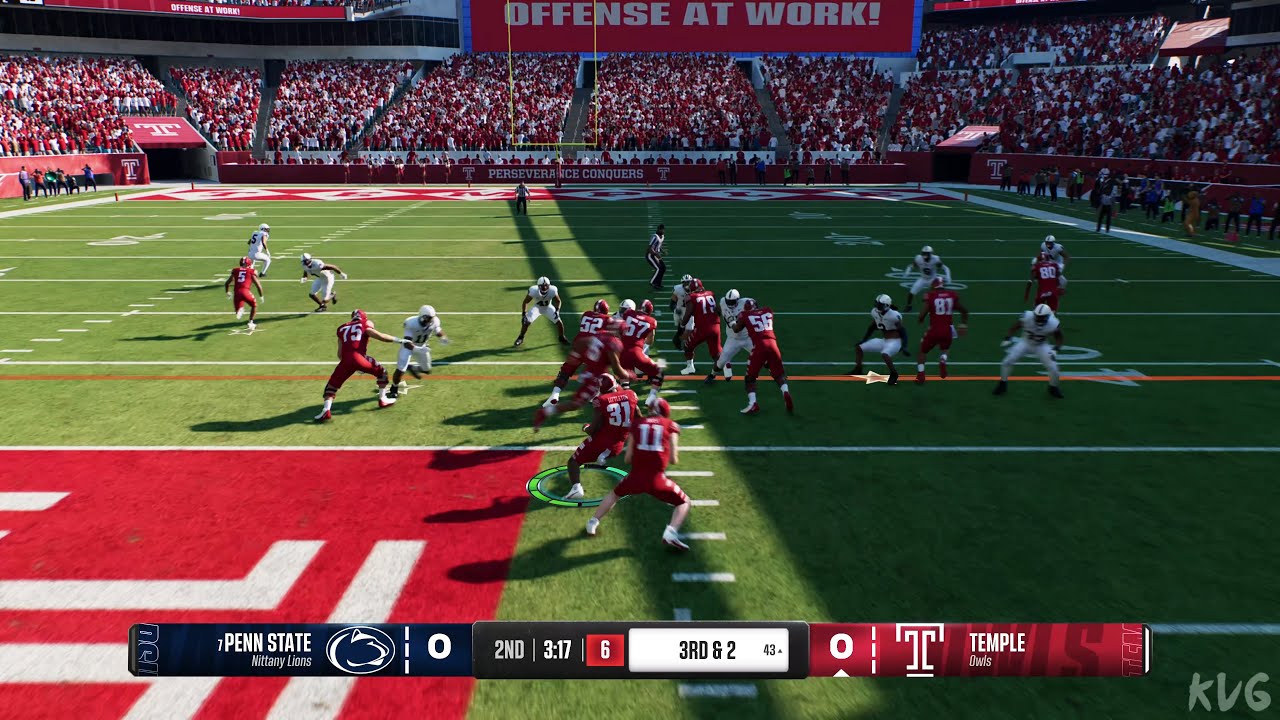 College Football 25 - Penn State Nittany Lions vs Temple Owls - Gameplay (PS5 UHD) [4K60FPS]