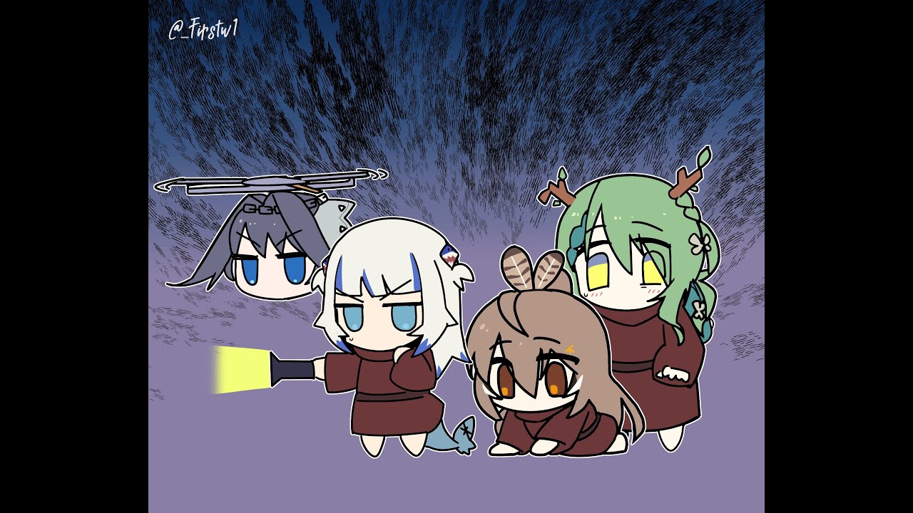 【Kronii/Gura/Mumei/Fauna/HololiveEn】完美女神玩恐怖遊戲玩到哭出來இдஇ自然x時間股價節節高攀，鯊魚被鬼魂欺負發出嬌喘聲，文明直接不做人對同伴下狠手。全遊戲片段精華