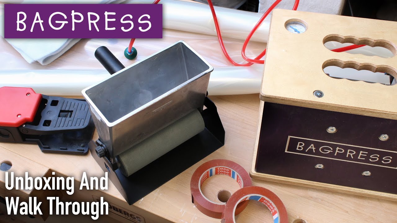 Bag Press Pro4 Vacuum Bag Unboxing and Walk Through! Plus New Pizzi Glue Spreader!