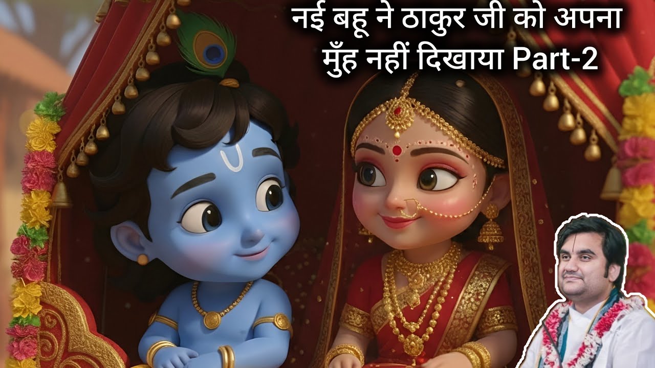 नई बहू ने ठाकुर जी को अपना मुँह नहीं दिखाया I Meera bai janam katha Part-2@BhaktiPath#indreshji