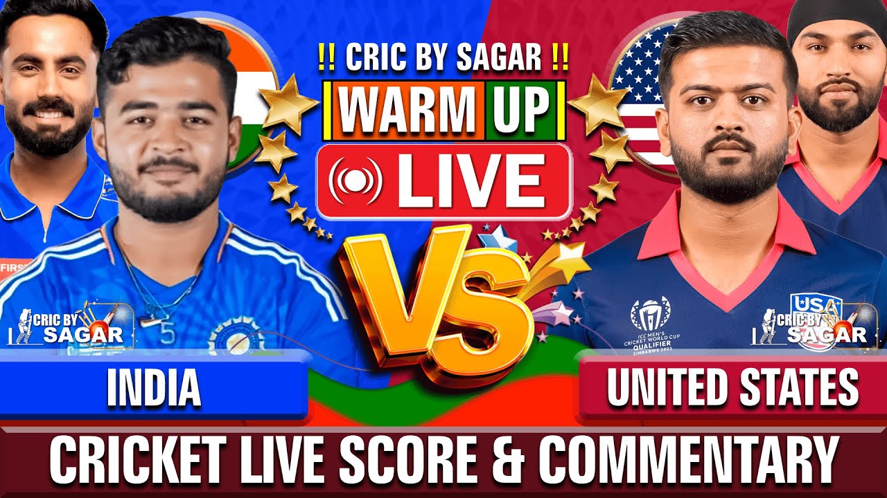 India vs United States | IND vs USA | Cricket Live Score & Commentary