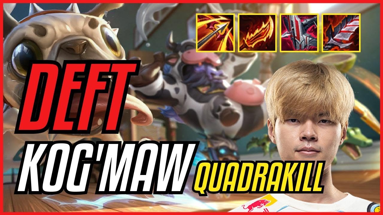 DEFT - KOG'MAW vs JINX ADC - KR MASTER - PATCH 11.11 QUADRAKILL