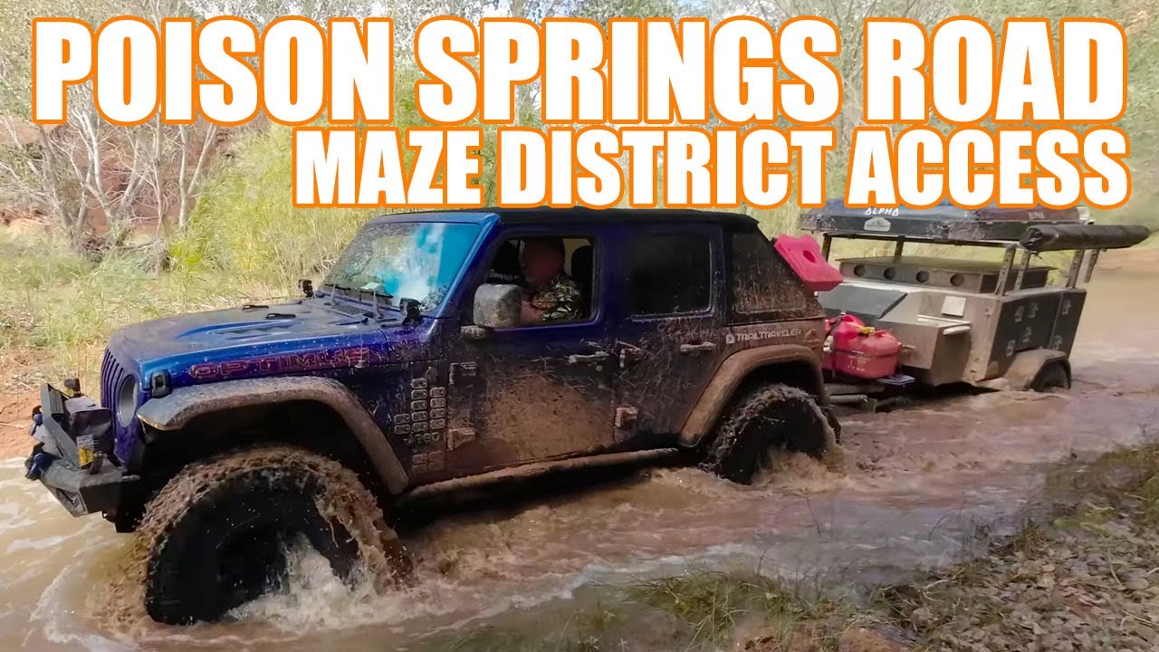 Poison Springs Road to Maze District Canyonlands - Dirty Devil Crossing & Remote Utah 4x4