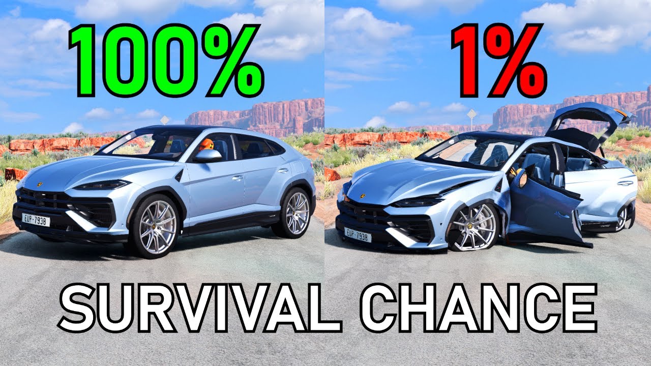 Best of Realistic Survival Chance Crashes #3 | BeamNG.drive