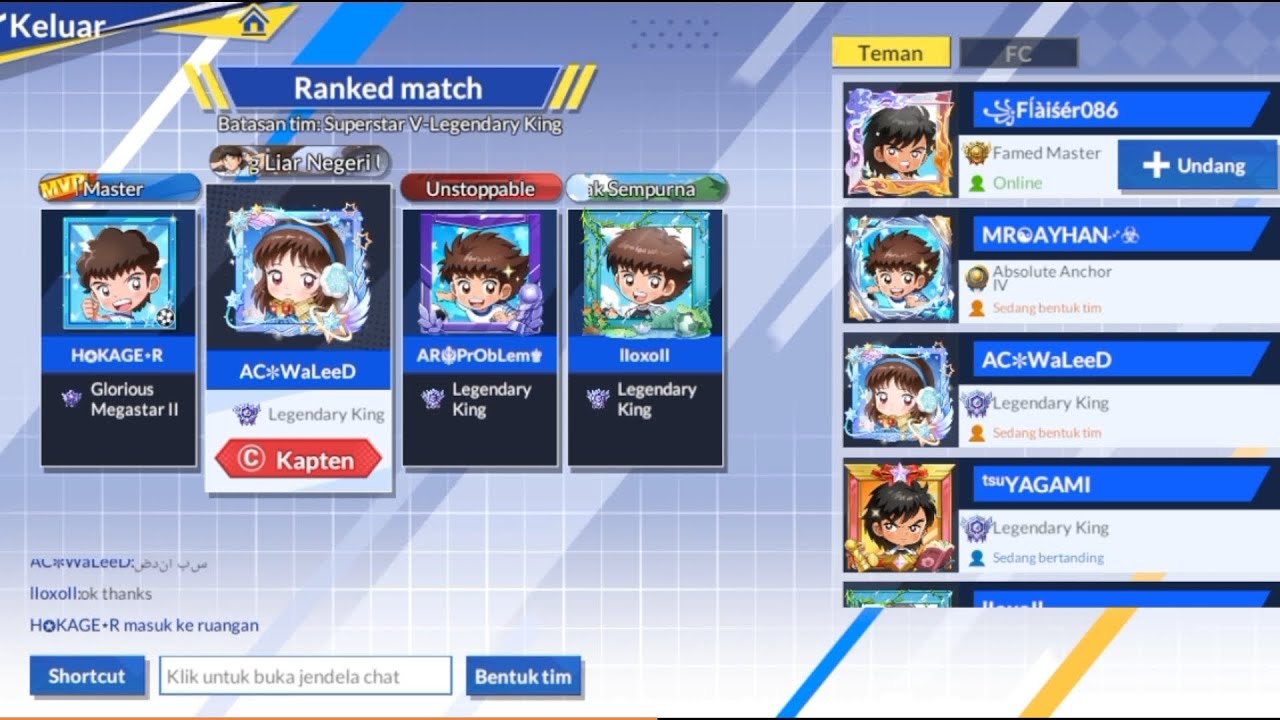 RANK ACESHOWDOWN (Part.1) Semakin Memanas!!! (CAPTAIN TSUBASA ACE) 