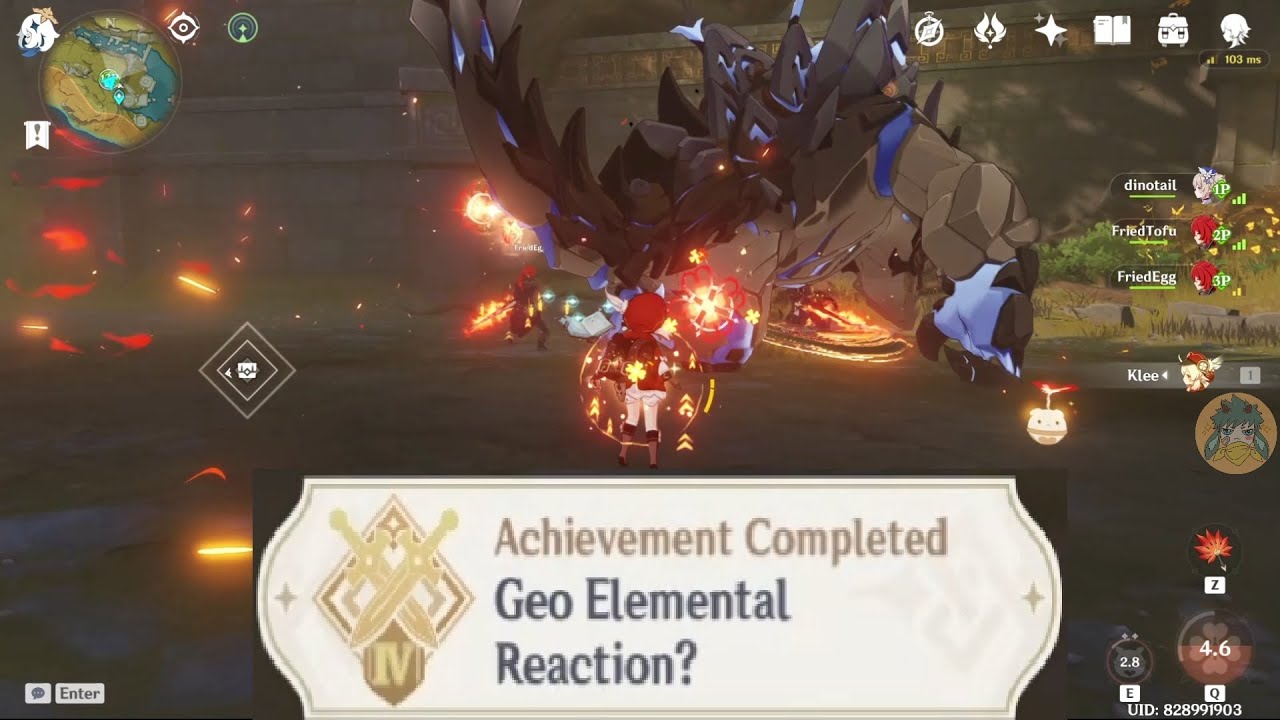 Geo Elemental Reaction? (Liyue Achievement)