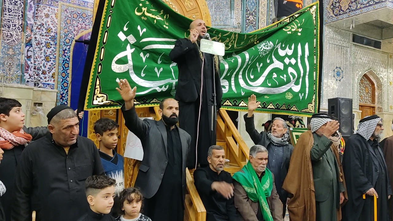 عزاراهالي مدينة القاسم المقدسة نزول هاذه يوم إلى مرقد مولاتي شريفة بذكرى شهادة مولاتنا فاطمة الزهراء