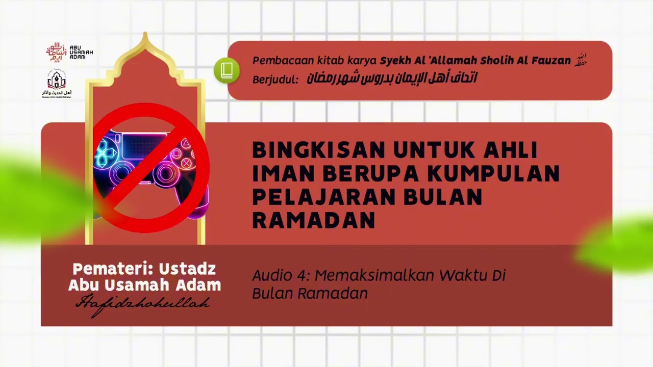 4. Memaksimalkan Waktu Ramadan