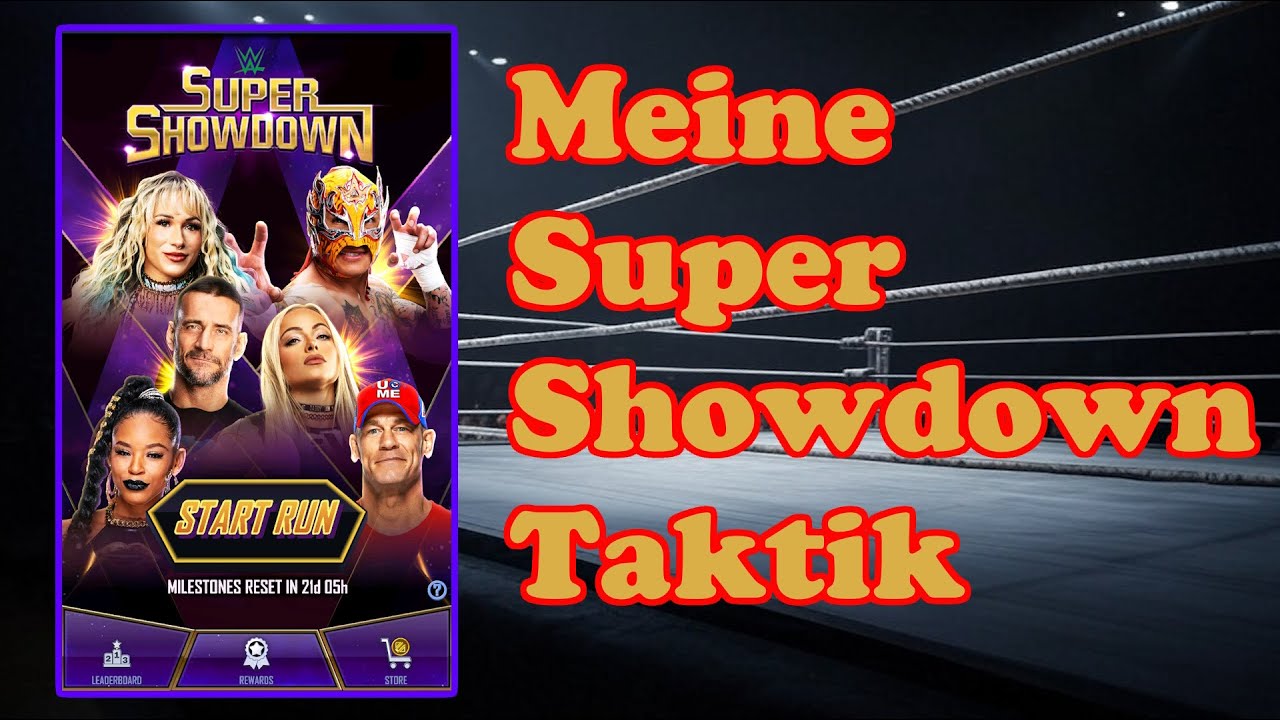 My Super Showdown Tactics | How I Play | SSD Tutorial | WWE SuperCard German