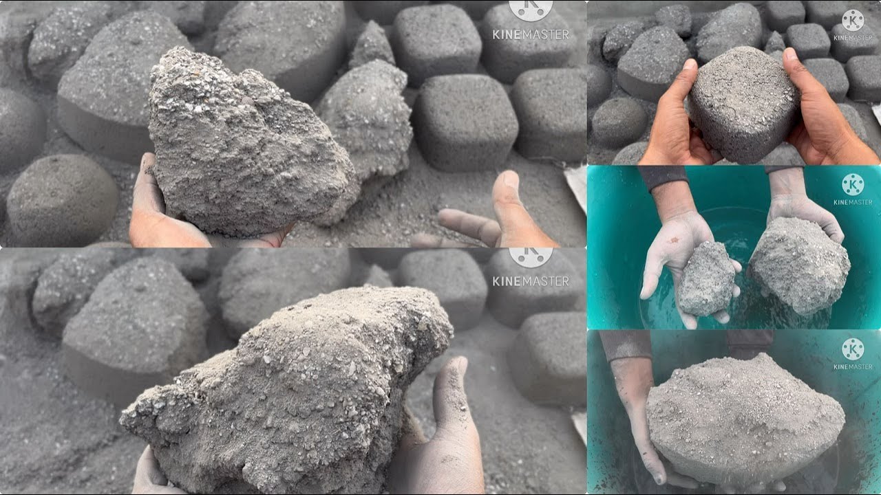 Gritty sand cement chunks floor crumbling #sandcement #cement