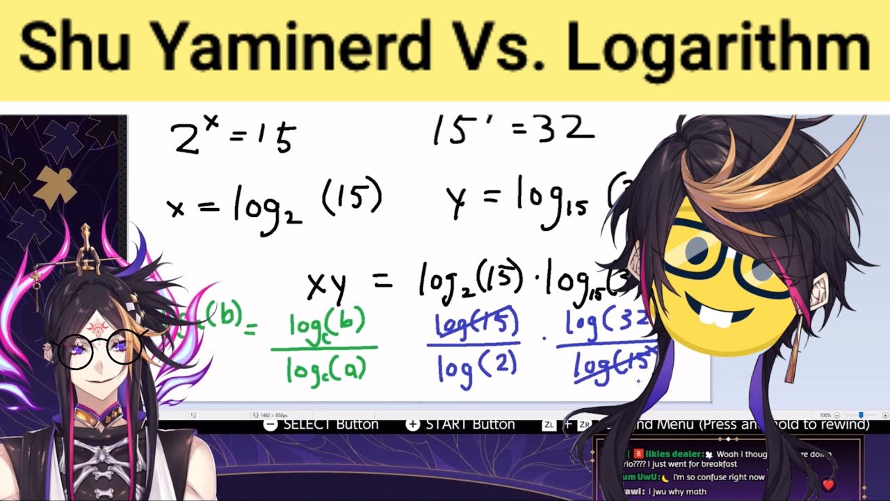 When a Streamer cannot resist the urge to solve a Math Question [Nijisanji EN| Shu Yamino| Eng Sub]