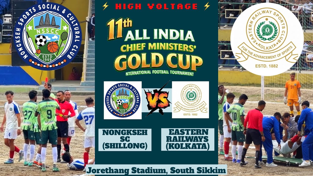 🔥😱 SHILLONG Vs KOLKATA | 11th Chief Minister’s Gold Cup Sikkim 🔥😱 Red Cards ♦️♦️