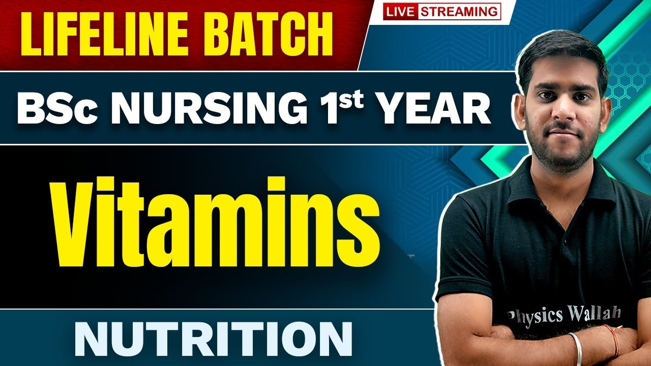 Vitamins | Nutrition | BSc Nursing 1st Year | Lifeline Batch #bscnursing #bscnursingcourses