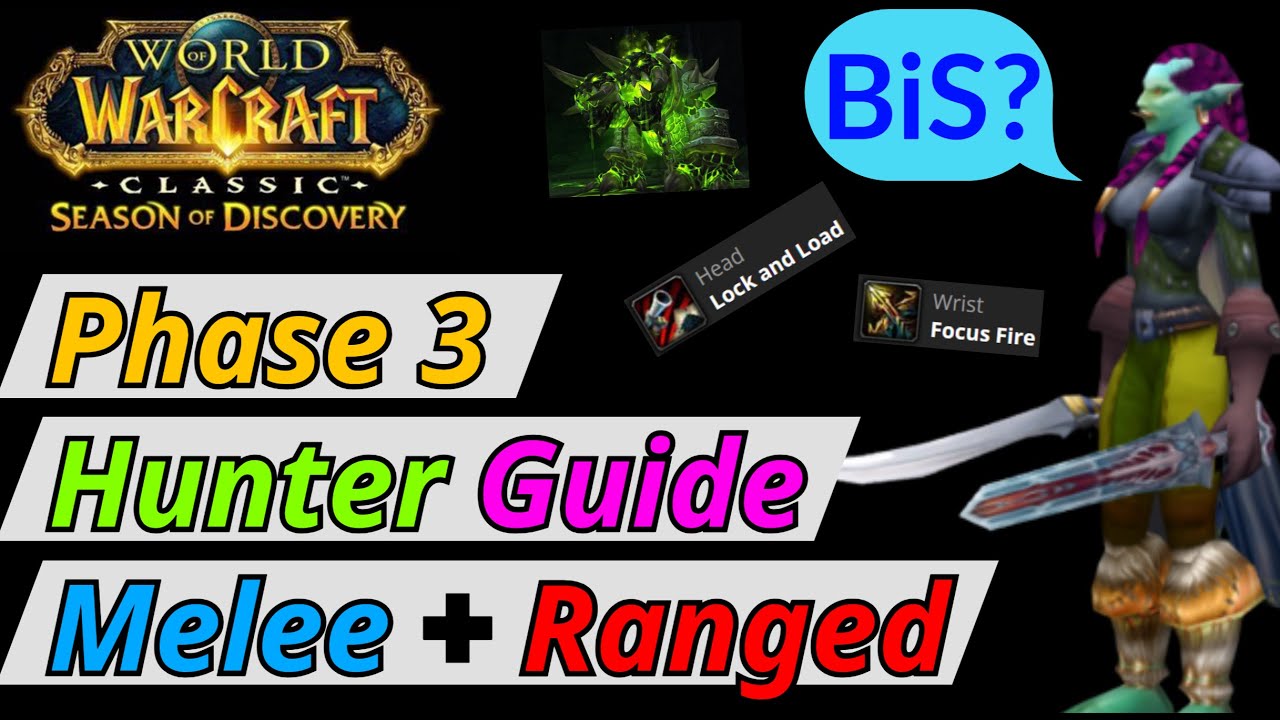 Hunter Guide Phase 3 Season of Discovery - SoD - WoW Classic - Rotation - Talents - Spec Pet Pets