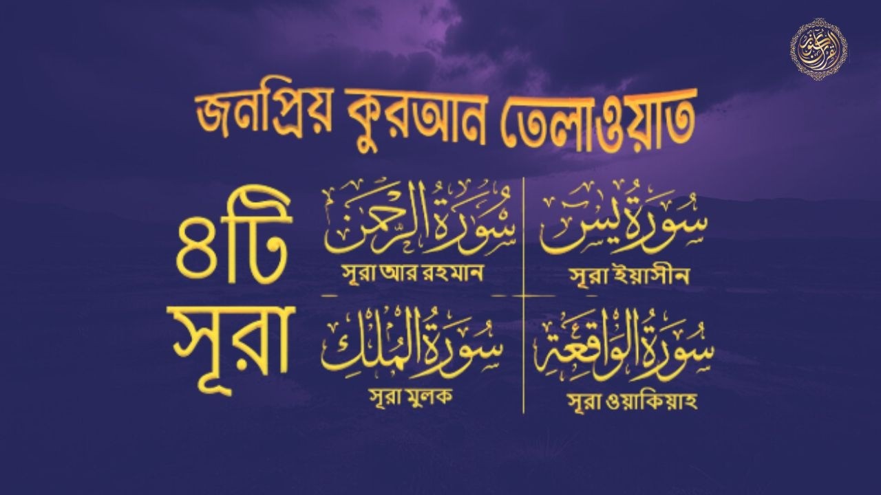 সূরা ইয়াসিন -সূরা আর রহমান -সূরা ওয়াকিয়া-সূরা মূলক - সব চেয়ে সেরা কুরআন তিলাওয়াত  Quran-