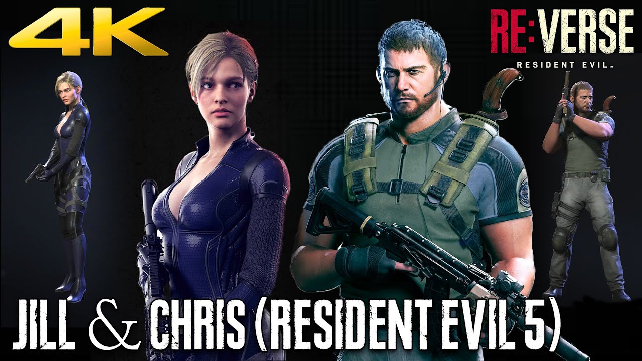 RESIDENT EVIL RE:Verse PS5 - Chris & Jill (RE5 BSAA & Battle Suit) Gameplay | 4K 60FPS