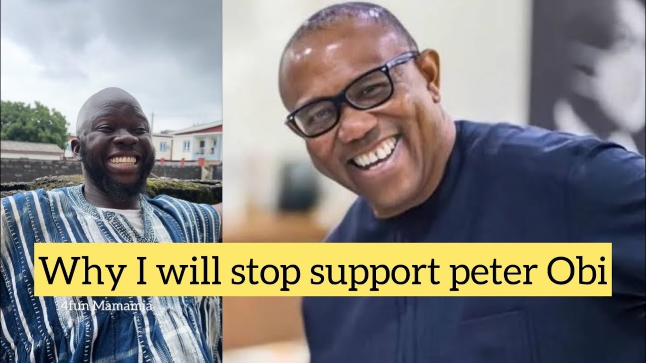It looks like I will stop supporting Peter Obi
