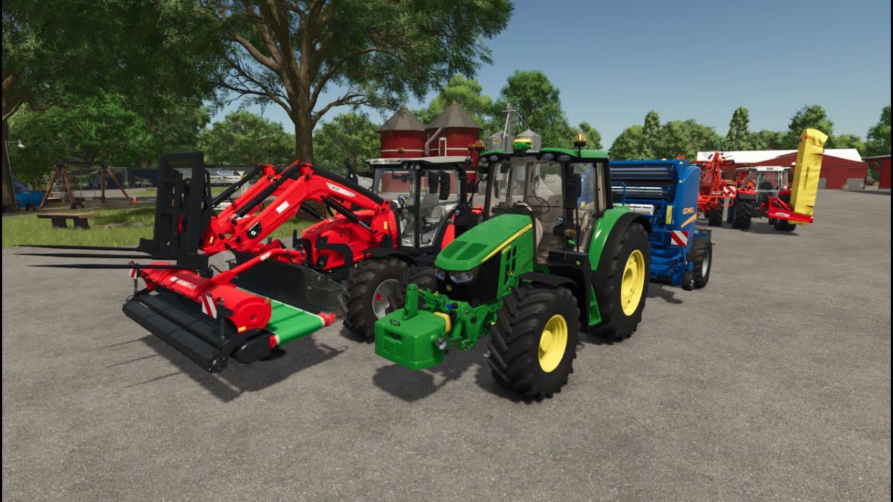 zgrabianie i prasowanie #3  riverbend springs #farmingsimulator25 #fs25