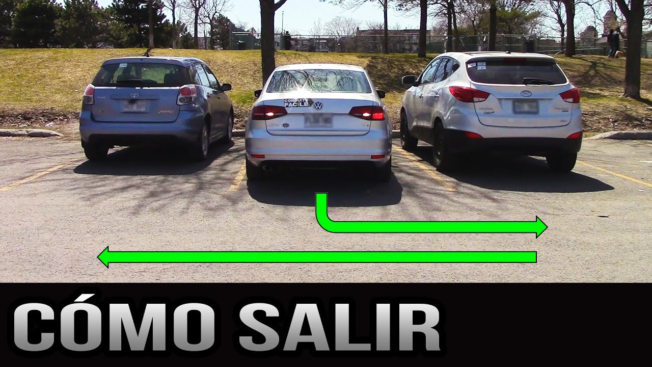 Cómo salir de un lugar de estacionamiento - 90 grados y paralelo