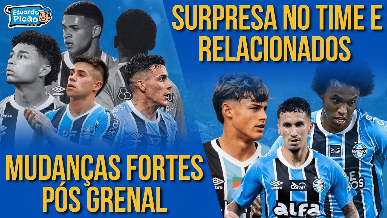 LUÍS CASTRO FAZ MUDANÇAS IMPORTANTES NO RIO! Provável time do Grêmio e relacionados contra o Flu.