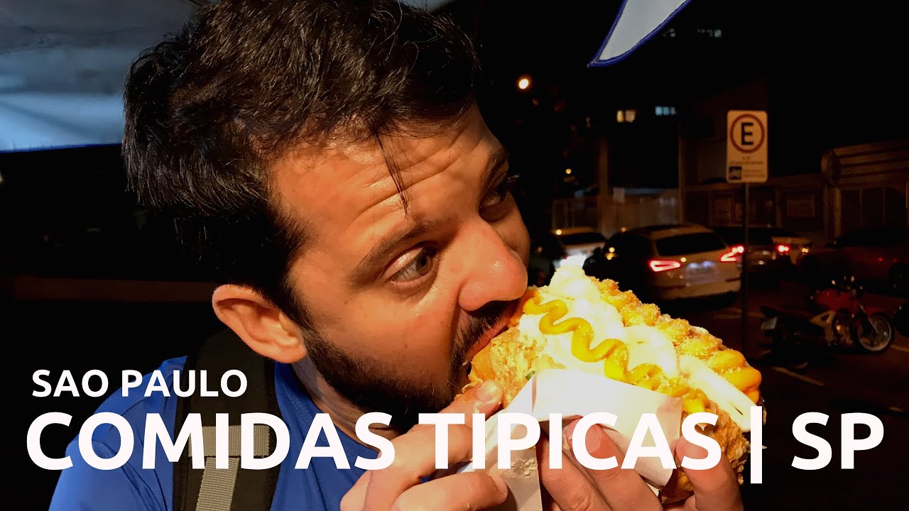 Provando COMIDA de RUA em São Paulo