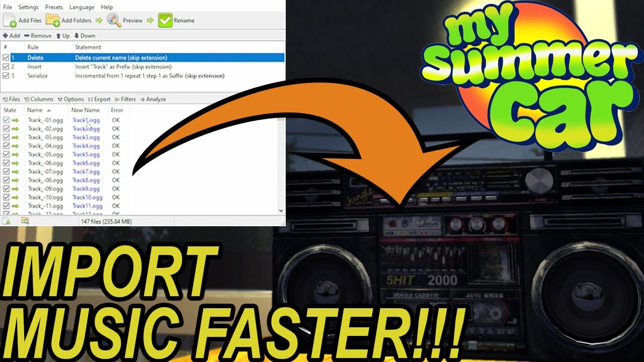 Fastest Way To Import Your playlist In My Summer Car!!!