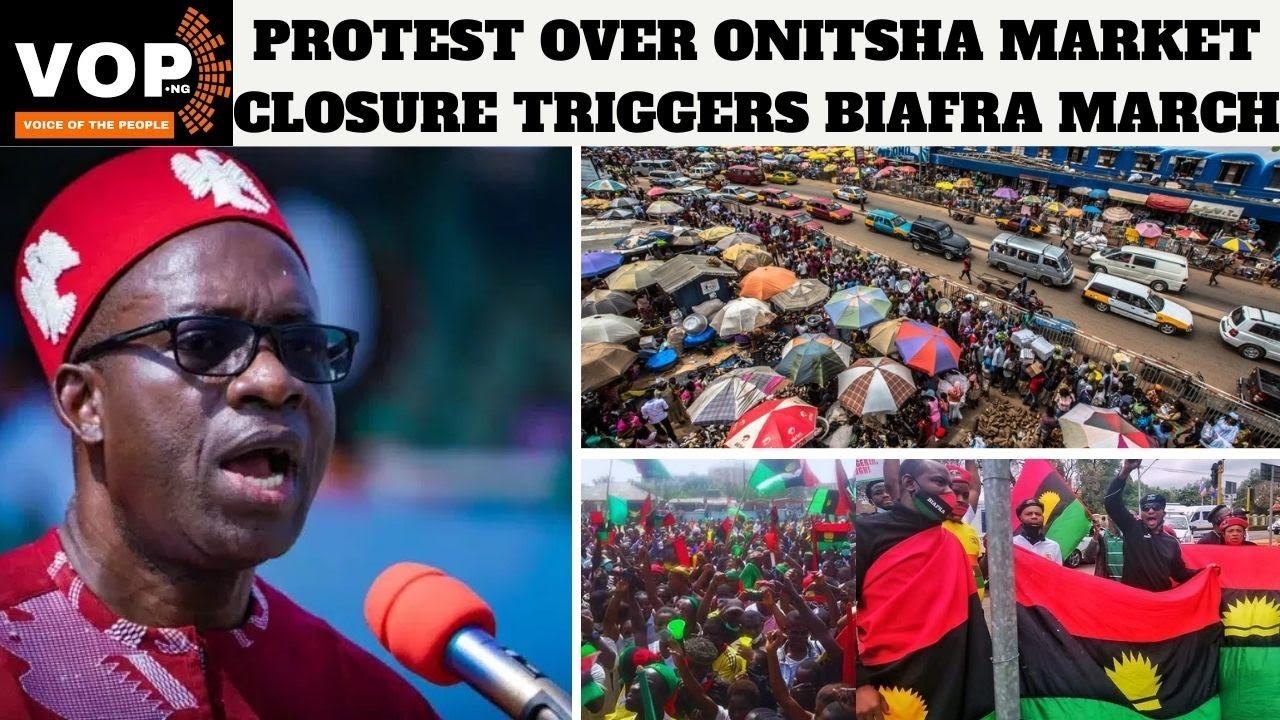 Protest Over Onitsha Market Closure Triggers Biafra March