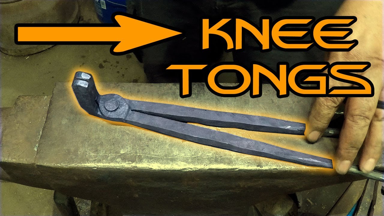 Bent Knee Tongs from Sucker Rod Scraps