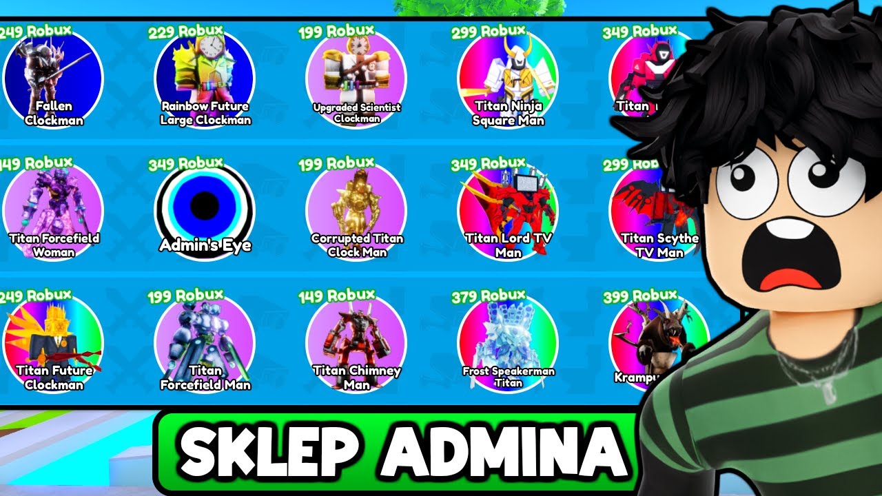 SKLEP ADMINA ISTNIEJE!? - UKRYTE POSTACIE w TOILET TOWER DEFENSE MODDED