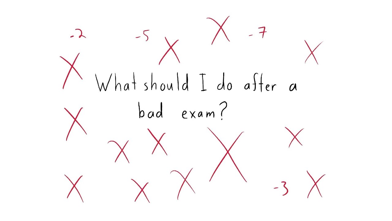 What should I do after a bad exam?