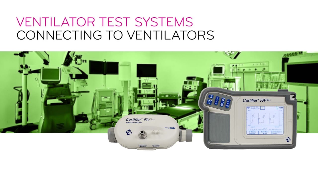 Connect a TSI Model 4080 Certifier Flow Analyzer to a Ventilator