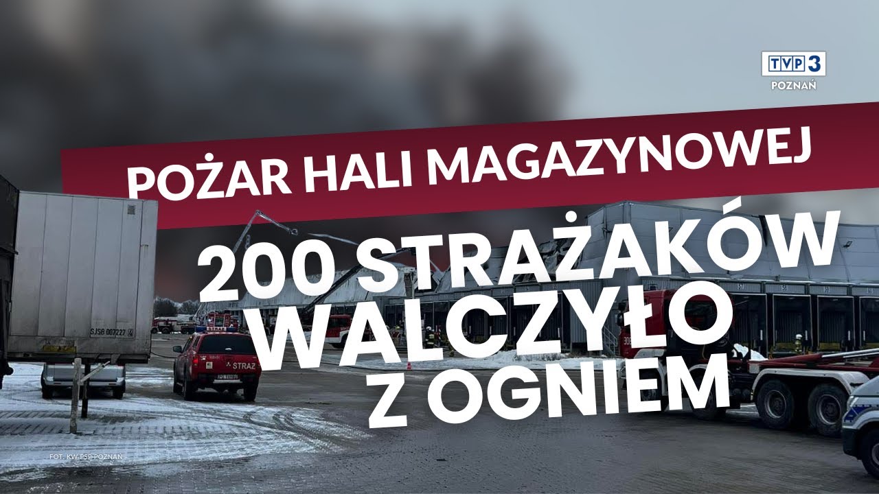 🔴 POŻAR HALI MAGAZYNOWEJ || 11 TYS. METRÓW KWADRATOWYCH W OGNIU