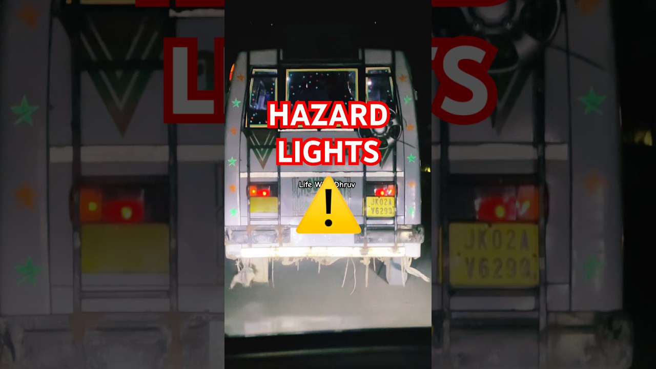 Don’t use hazard lights unnecessarily, this may cause confusion 