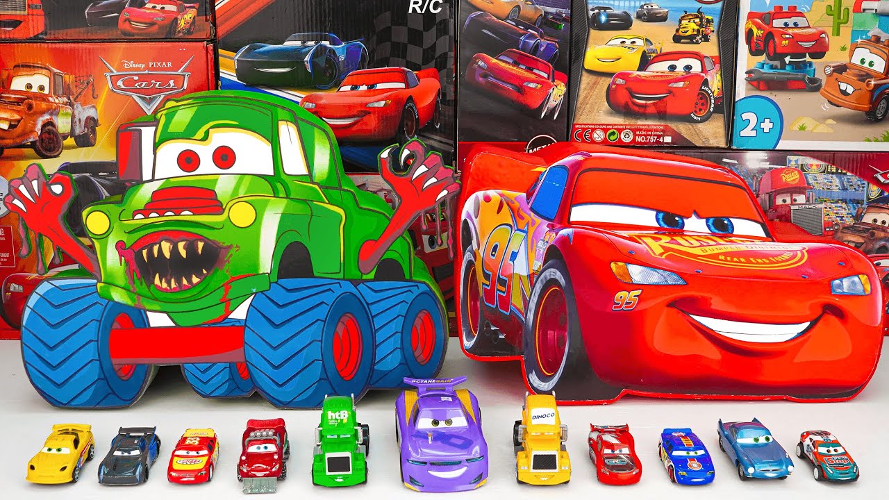 Disney Pixar Cars Unboxing Review l Lightning McQueen Bubble RC Car Racing | Monster Truck ASMR