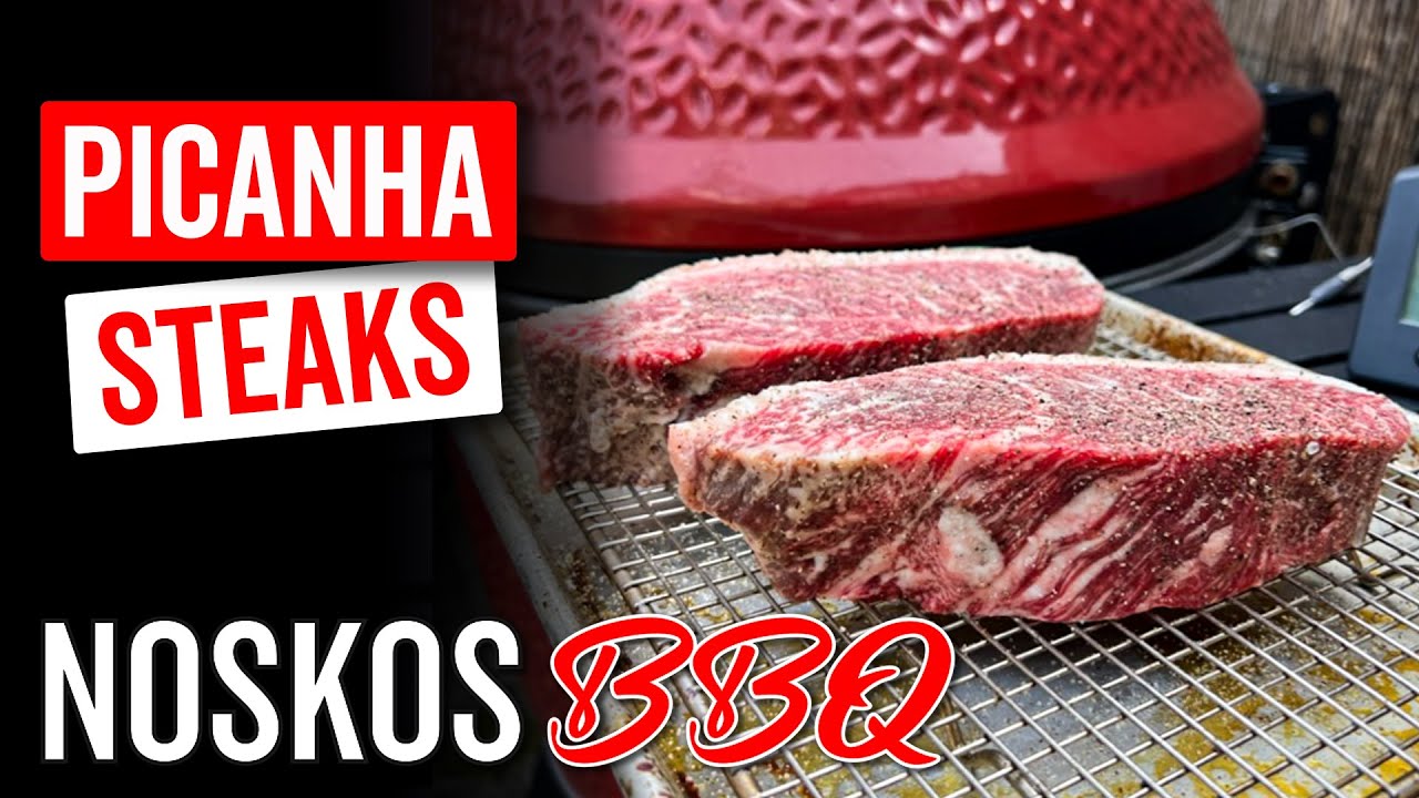 PICANHA STEAKS, staartstuk van het rund in dikke steaks van de BBQ