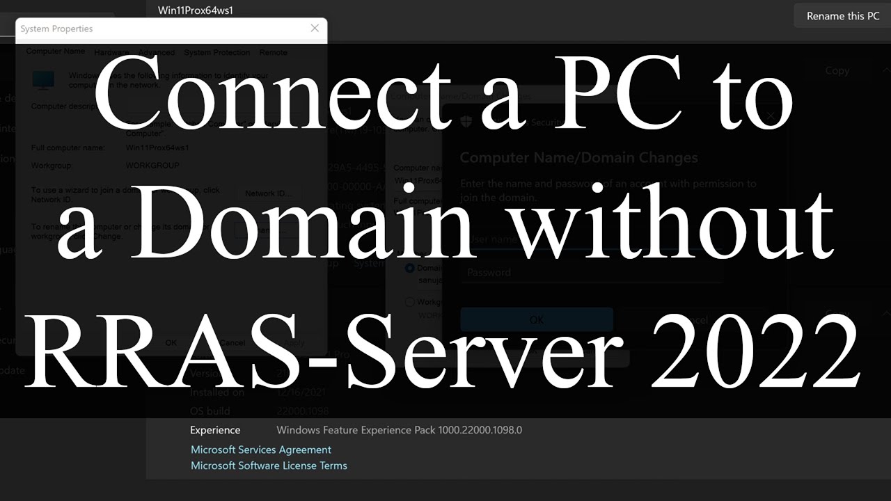 Как подключить ПК с Windows 11 к домену на Windows Server 2022 без RRAS