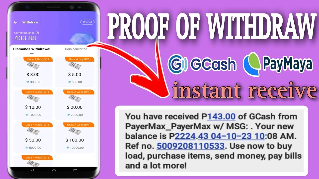 PROOF OF WITHDRAW VIA GCASH/PAYMAYA INSTANT RECEIVE | TIMO APP | Lovelyn Enrique
