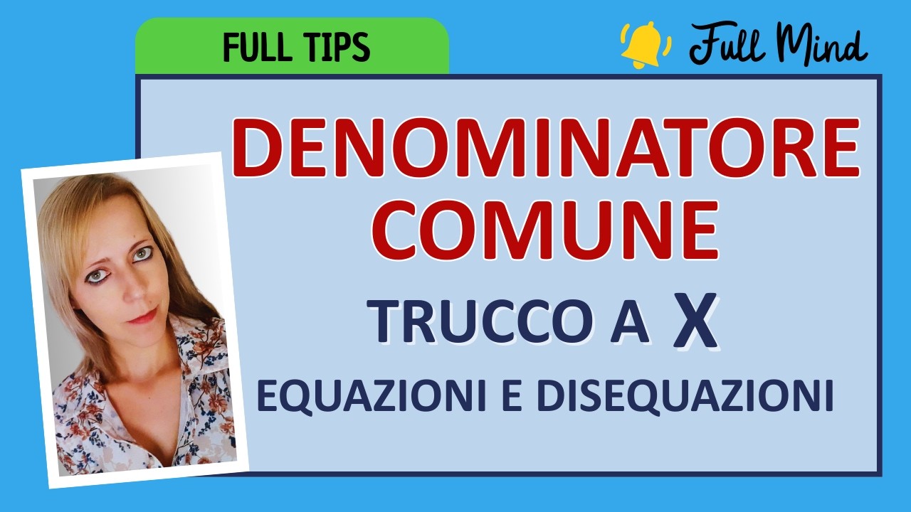 TRUCCO per EQUAZIONI e DISEQUAZIONI: utilissimo per i calcoli!